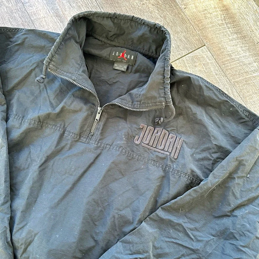 Jordan Sport DNA Men's 1/4 Zip Jacket Size 2XL Black DA7165-010 Anorak Pullover